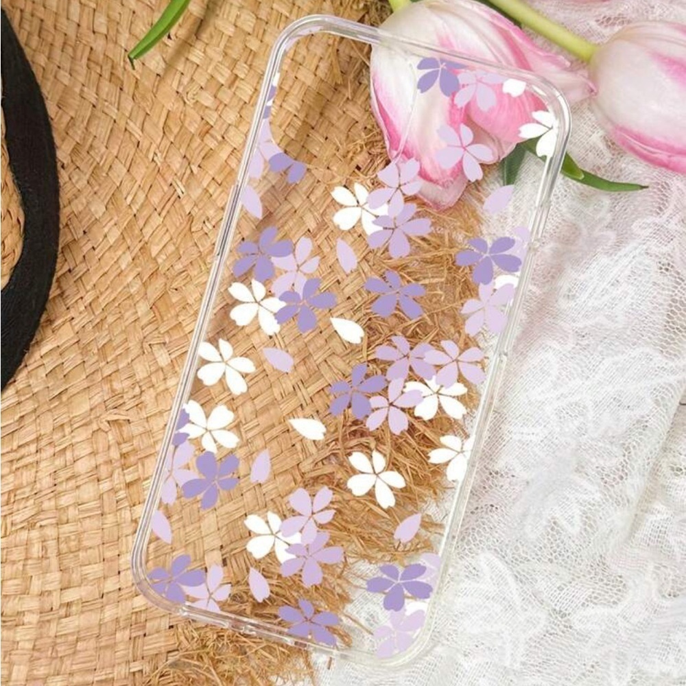 ⚠️Clearance iPhone 14/Pro/Pro Max Clear And Purple Phone Case - Picture 2 of 3